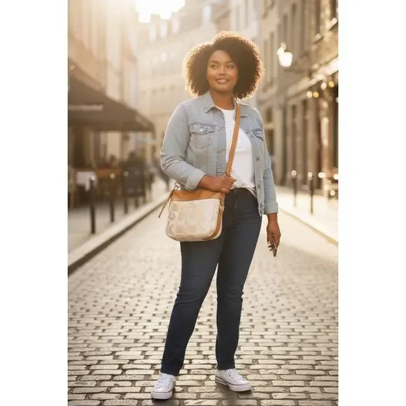 Y2K Coach F14711 Zoe Signature Optic Convertible Hobo Bag & Wristlet - Picture 16 of 16